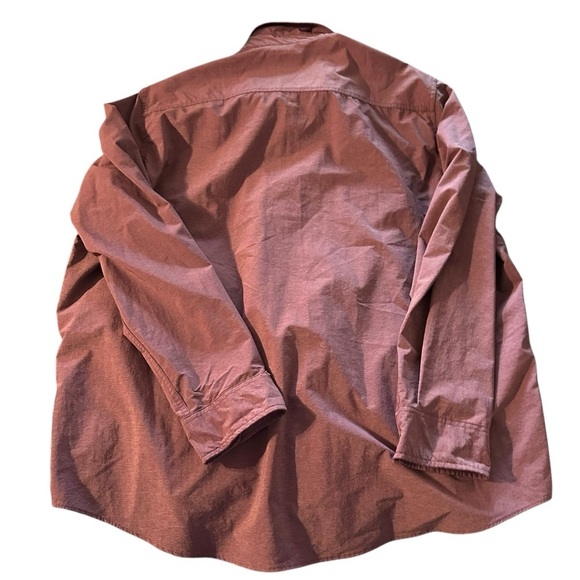 Swiss Tech men's XXL maroon long sleeve button down shirt - Picture 2 of 3